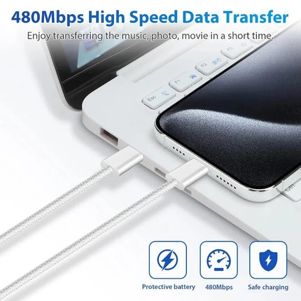 USB-C to USB-C Fast Charging Cable - 60W Power Delivery