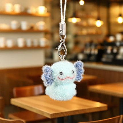 Fluffy Animal Keychains - 3D Resin Cartoon Pendant Collection