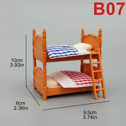 1:12 Dollhouse Miniature Furniture Set - DIY Forest Family Toy