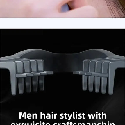 Volumizing Wide-Tooth Hair Styling Comb for Men, ABS Plastic with Textured Grip, Ideal for All Hair Types, Perfect for Home Use
