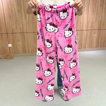 Hello Kitty Pajama Pants - Y2K Sanrio Lounge Wear