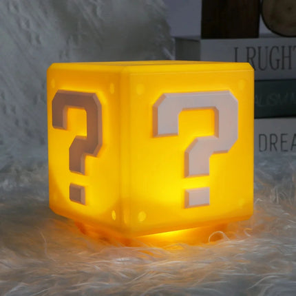 LED Question Mark Night Light with Music - USB Rechargeable Bedside Lamp for Kids
