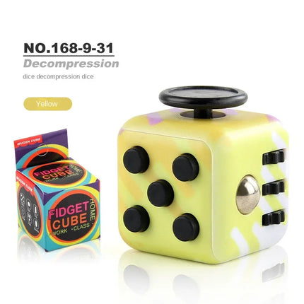 Magic Fidget Cube - 6-Sided Sensory Stress Relief Toy