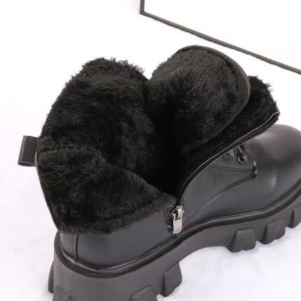 Fleece-Lined Mid-Calf Boots for Women