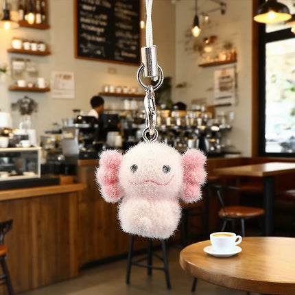 Fluffy Animal Keychains - 3D Resin Cartoon Pendant Collection