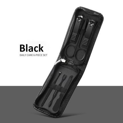 Professional 6-9 pc Manicure Set With Leather Case