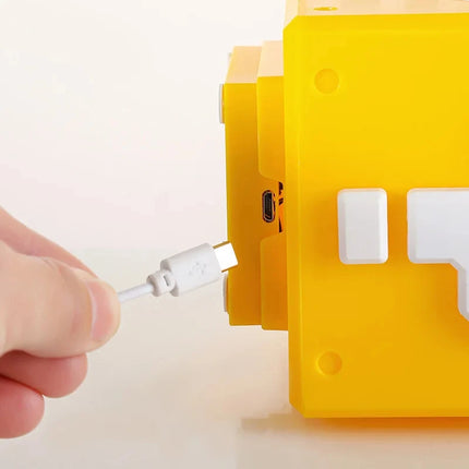 LED Question Mark Night Light with Music - USB Rechargeable Bedside Lamp for Kids