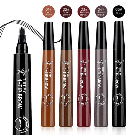 Long-Lasting & Waterproof Four-Pronged Eyebrow Pencil