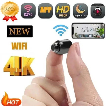 HD 1080P Mini WiFi Camera - Wireless Baby Monitor & Security Cam