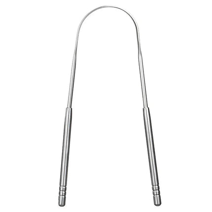 3pcs Stainless Steel Tongue Scraper U-shaped Metal Fresh Breath Cleaning Coated Tongue Toothbrush Oral Hygiene Care Tools