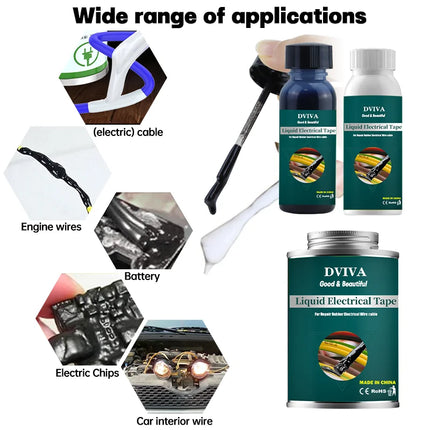 Quick Drying, Waterproof Liquid Electrical Tape For Wires And Cables