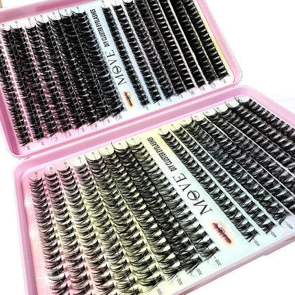 Cluster 5D Fluffy Thick Eyelash Extension Kit 640-pcs