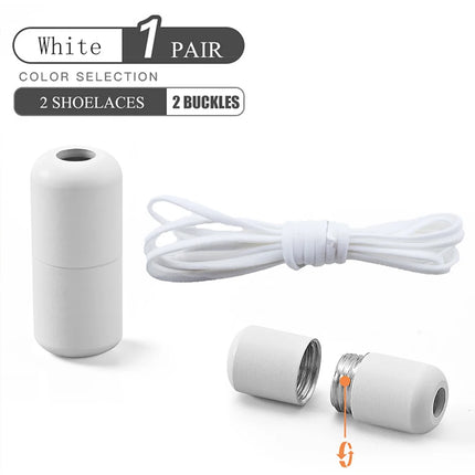 Elastic No-Tie Shoelaces - Semicircle Lock Laces for Kids & Adults