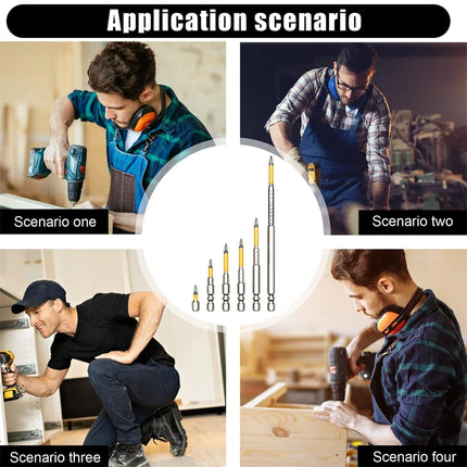 PH2 Magnetic Screwdriver Bits Set - Non-Slip Hardness Drill Bits 25-150mm