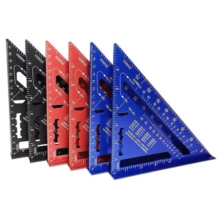7-Inch Aluminum Speed Square - Triangle Ruler for Carpentry & Woodworking