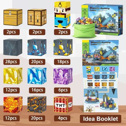 Magnetic Building Blocks - Mine World STEM Construction Set