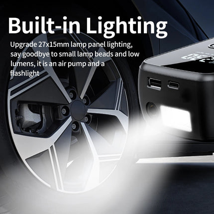 Portable Electric Tire Inflator - Digital Display Air Compressor