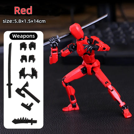 Multi-Jointed Poseable Robot Figure - 3D Printed Action Toy 5.5"