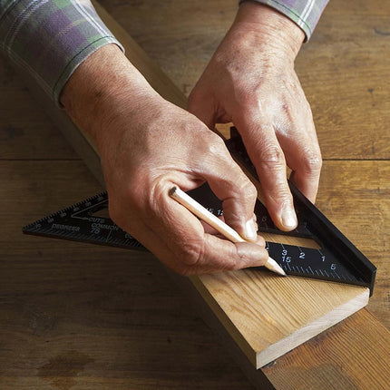 7-Inch Aluminum Speed Square - Triangle Ruler for Carpentry & Woodworking