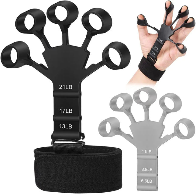 Silicone Finger Stretcher - 5 Finger Wrist Strengthener for Hand Grip Training