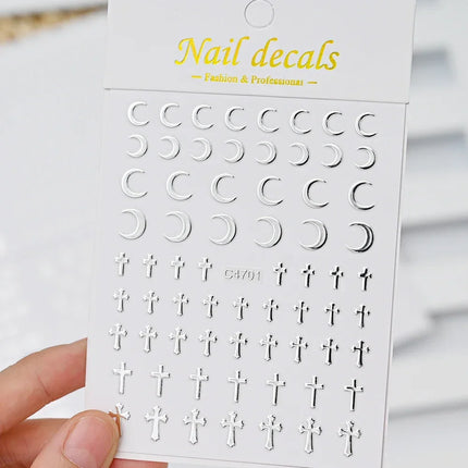 3D Nail Art Stickers 6-Sheets