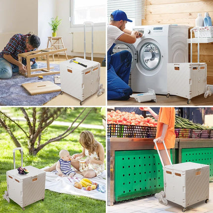 Folding Shopping Cart - Lightweight Stair Climbing Trolley