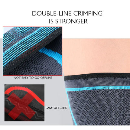 Compression Knee Sleeves - 1 or 2 Pack Elastic Support for Running, Cycling & Sports