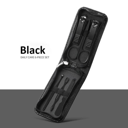 Professional 6-9 pc Manicure Set With Leather Case