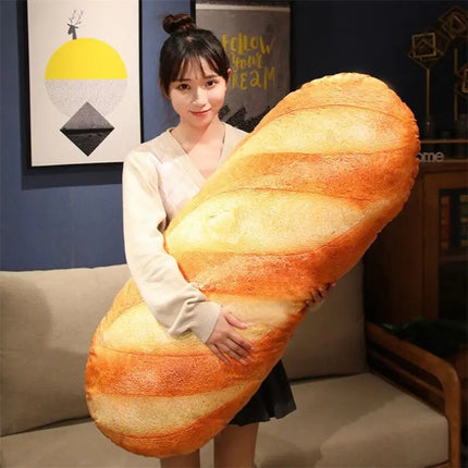 French Bread Pillow Plush - Novelty Food Stuffed Toy