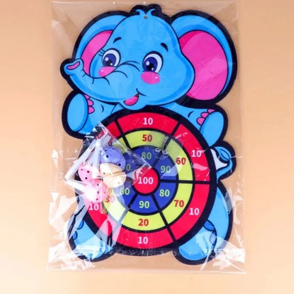 Dart Board for Kids with 3 Sticky Balls Indoor Outdoor Sport Party Games Cartoon Animal Dart Board Toys Christmas Gift