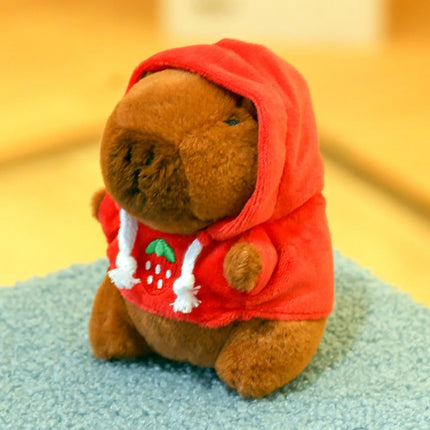 Capybara Plush Toy with Wings Hoodie - 12cm Kawaii Stuffed Animal