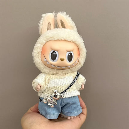 Labubu Doll Hoodie & Pants Set - 15-17cm Fashion Outfit V1/V2