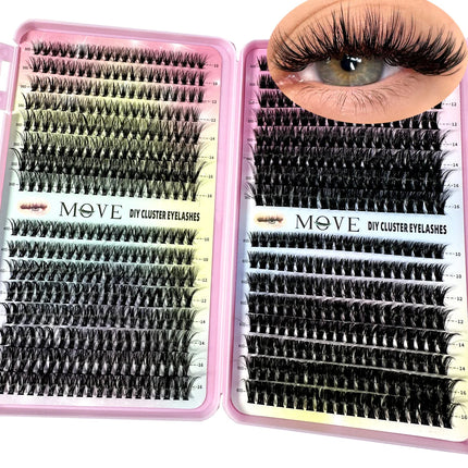 Cluster 5D Fluffy Thick Eyelash Extension Kit 640-pcs