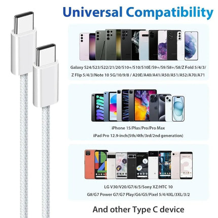 USB-C to USB-C Fast Charging Cable - 60W Power Delivery