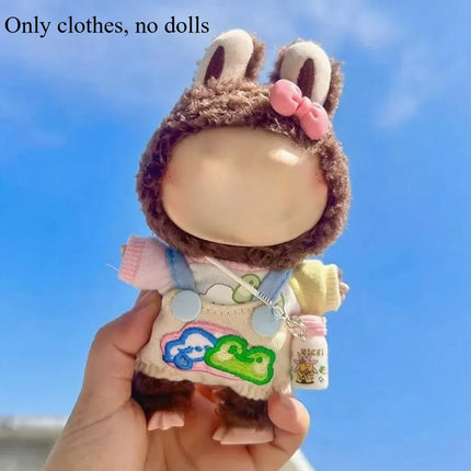 Kawaii Onesie - 17cm Mini Doll Clothing for Labubu