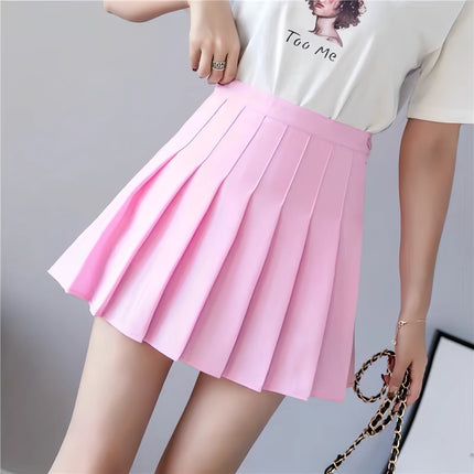 White Ruffle Mini Skirt - High-Waisted Zip Skirt