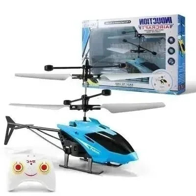 Mini RC Helicopter Drone - Rechargeable Hand-Controlled Flying Toy