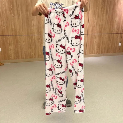 Hello Kitty Pajama Pants - Y2K Sanrio Lounge Wear