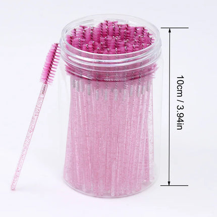Bottled 50-pcs Disposable Eyelash Extension Mascara Wand