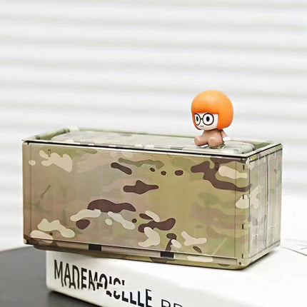 Mini Iron Storage Box - Vintage Desktop Container