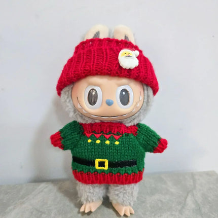 Labubu Christmas Outfit Set - 15-17cm Holiday Accessories