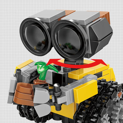 Space Mini Robot MOC Building Bricks Toys 217Pcs Tracked Bot Model Classic Movie Sci-Fi Blocks Dolls Kids and Adult Gifts