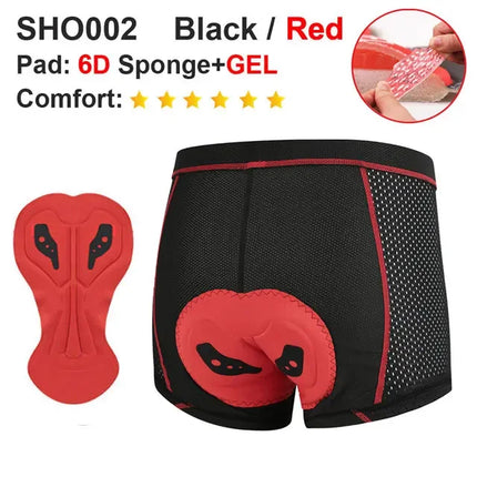 NEWBOLER Cycling Underwear - 5D Gel Padded Shorts for MTB & Road Bike