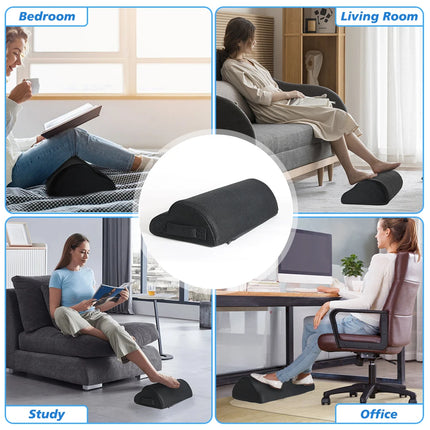 Memory Foam Footrest for Leg Elevation for Gaming & Home Office