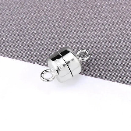 925 Sterling Silver Magnetic Clasps - 5.7x10mm Bracelet Buckle for DIY Jewelry Making