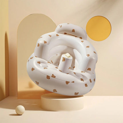 Baby Inflatable Bath Seat - Portable Learning Chair for Infants