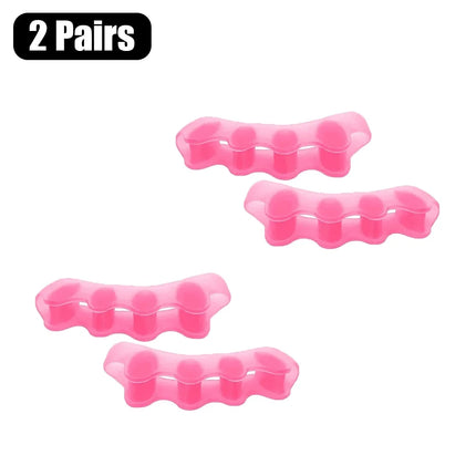Silicone Toe Separators Correcting Bunions and Restoring Toes Toe Spreaders Toe Straightener for Overlapping Toes Foot Care Tool