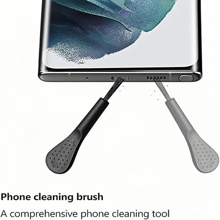 USB-C Port Dust Plugs with Cleaning Brush - 4 Pack
