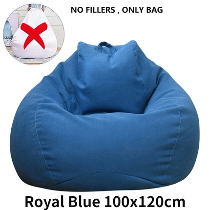Large Bean Bag Chair Cover - Modern Lazy Sofa (Cover Only)