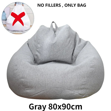 Large Bean Bag Chair Cover - Modern Lazy Sofa (Cover Only)